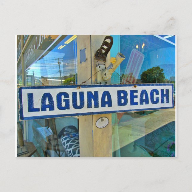 Cartão postal de Laguna Beach (Frente)