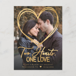 Cartão postal de lançamento do Noivado de fotograf