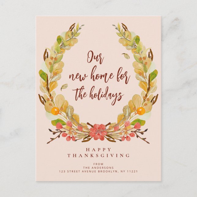 cartão postal de lançamento em movimento de festas (Frente)