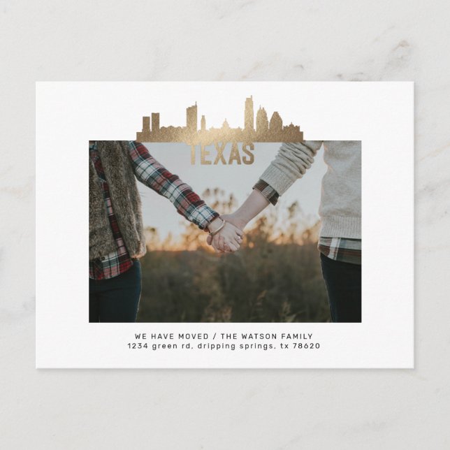 cartão postal de lançamento móvel do estado do tex (Frente)