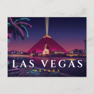 Cartão Postal de Las Vegas   Luxor Pirâmide Strip 