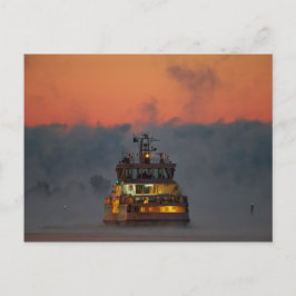 cartão postal de lembrança do ferry de Suomenlinna