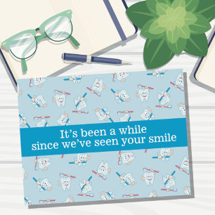 Cartão Postal de Lembrete de Consulta Odontológica