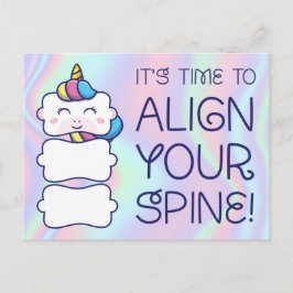 Cartão Postal de Lembrete de Quiropraxia Pediátric