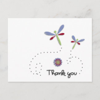 Cartão postal de libélula