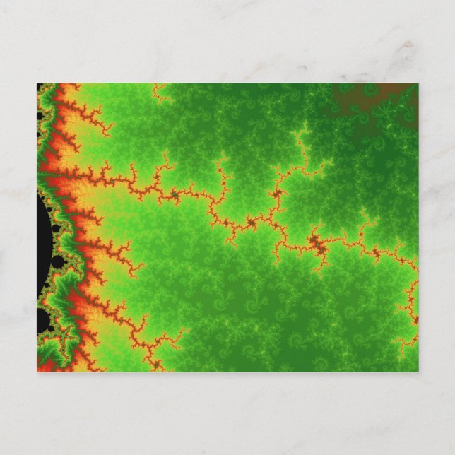 Cartão postal de linha verde com falha (Frente)