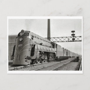 Cartão postal de Locomotiva Vintage Streamline St