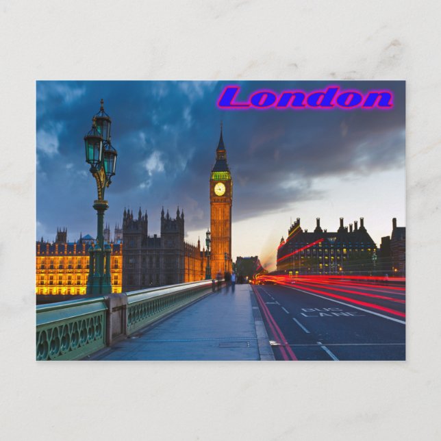 Cartão postal de Londres (Frente)