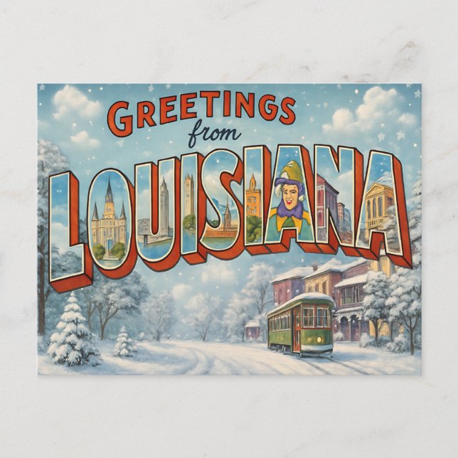 Cartão postal de LOUISIANA (Frente)