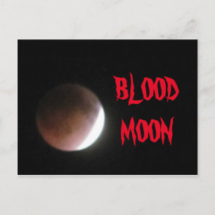 CARTÃO POSTAL DE LUA DE SANGUE