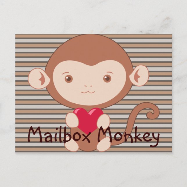 Cartão Postal de Macaco (Frente)