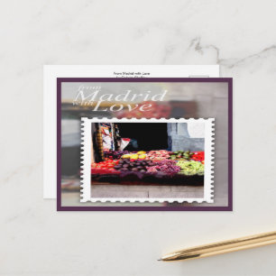 Cartão Postal De Madrid com Amor
