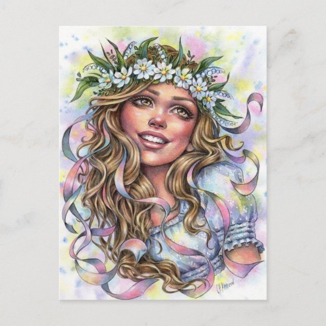 Cartão postal de Mae Beltane (Frente)