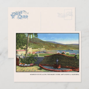 Cartão Postal de Malibu Casa Adamson Fonte do Pavã