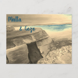 Cartão postal de Malta e Gozo