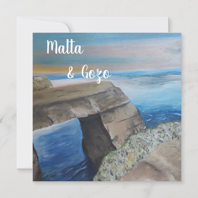 Cartão postal de Malta e Gozo (Frente)