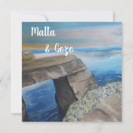 Cartão postal de Malta e Gozo