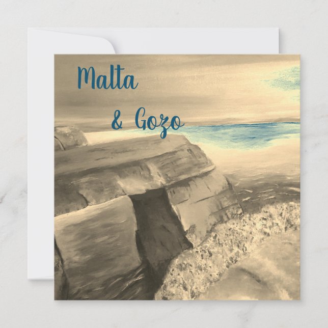 Cartão postal de Malta e Gozo (Frente)