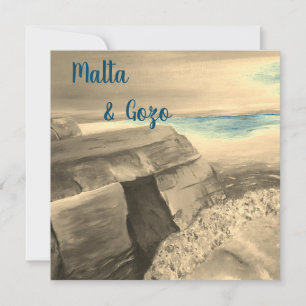 Cartão postal de Malta e Gozo
