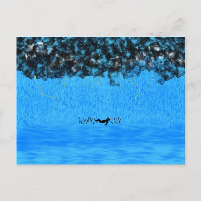 Cartão Postal de Mantenha a Calma (Frente)