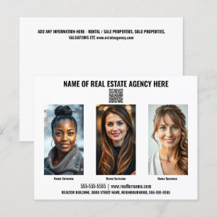 Cartão postal de marketing de negócios de corretor