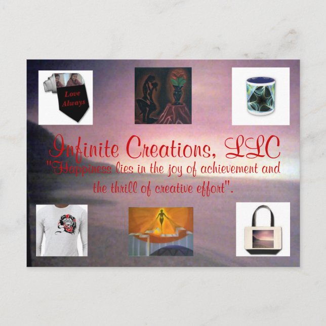 Cartão postal de marketing Horizon (Frente)