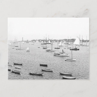 Cartão postal de Massachusetts, Marblehead Harbor,
