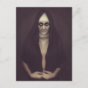Cartão postal de mau Nun Halloween