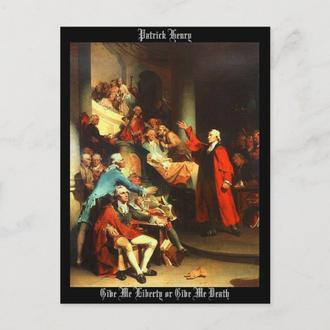 Cartão Postal "Dê-me liberdade ou me dê morte" (Frente)
