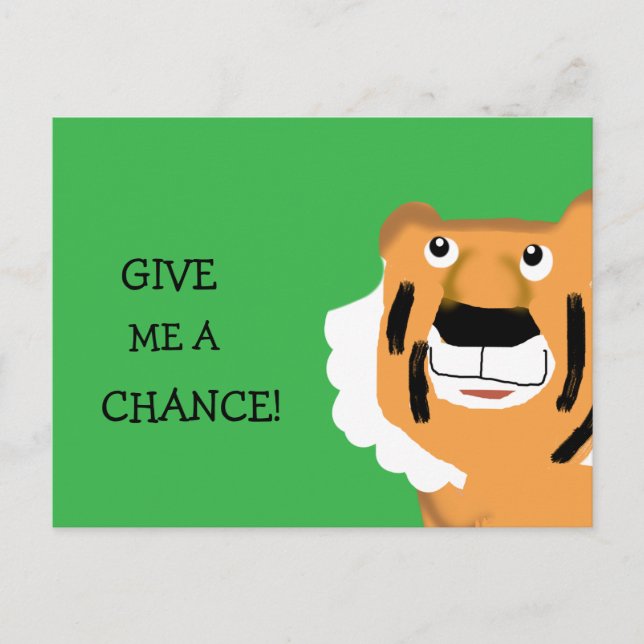 Cartão Postal Dê-Me Uma Chance (Frente)