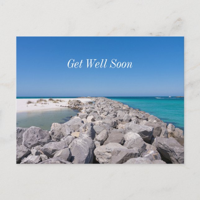 Cartão postal de melhoras do meio do quebra-mar da (Frente)
