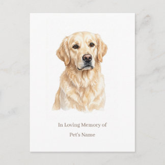 Cartão Postal de Memória Personalizado de Cachorro