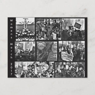 Cartão postal de memorização feminina em março