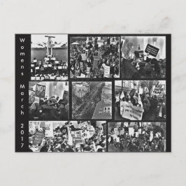 Cartão postal de memorização feminina em março