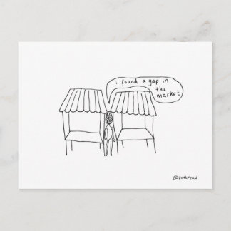 cartão postal de mercado
