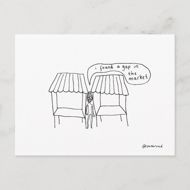 cartão postal de mercado (Frente)