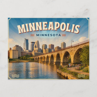 Cartão postal de Minneapolis Minnesota