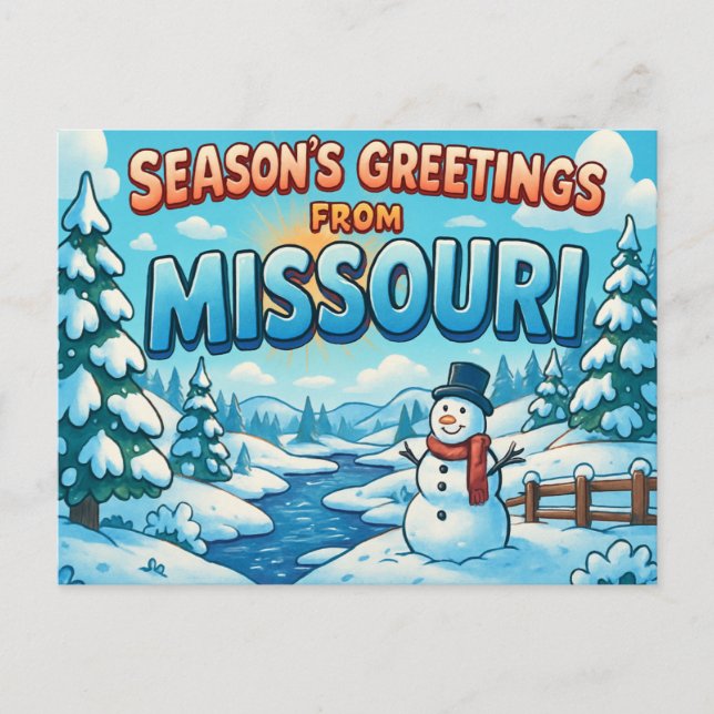 Cartão postal de MISSOURI (Frente)
