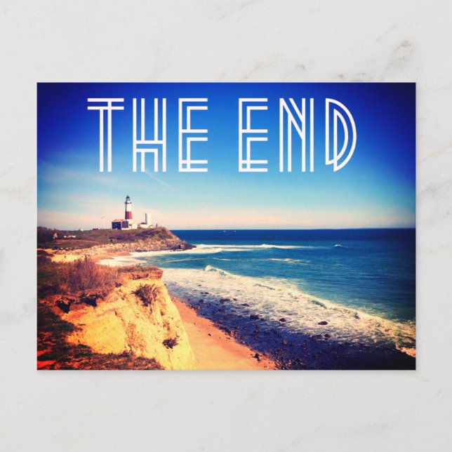 cartão postal de montauk new york (Frente)