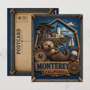 Cartão Postal de Monterey Califórnia Viagem Vintag