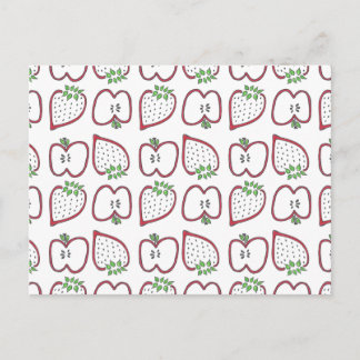 Cartão Postal de Morango Maçã