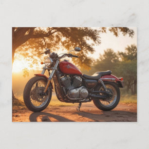 Cartão Postal de Motocicleta