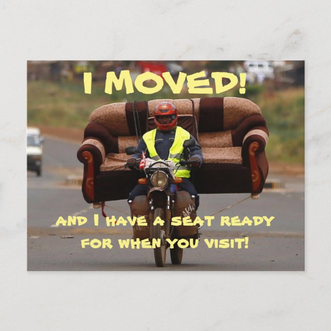 Cartão Postal de Mudança de Endereço (Frente)