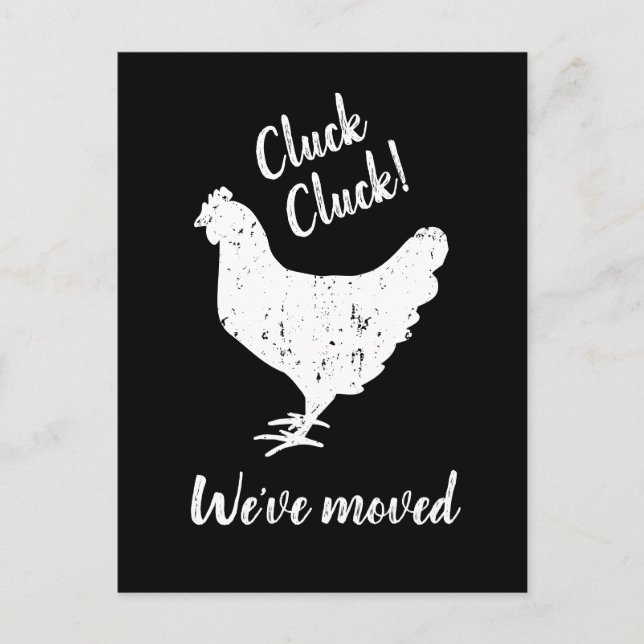 Cartão postal de mudança de endereço de animal de  (Frente)