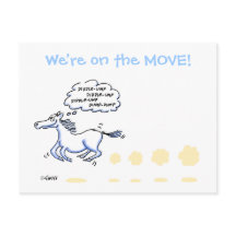 Cartão Postal de Mudança de Endereço de Cavalo Eng