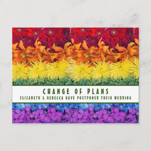 Cartão postal de Mudança de Flores de Orgulho de