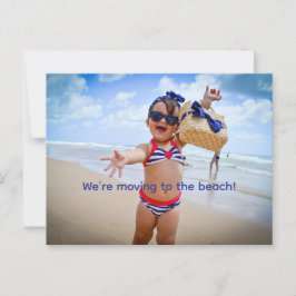 CARTÃO POSTAL DE MUDANÇA PARA PRAIA