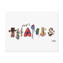 Cartão postal de muitos agradecimentos