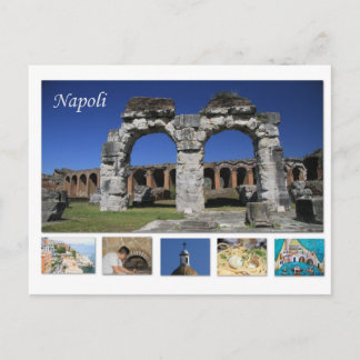 Cartão postal de Napoli, Itália