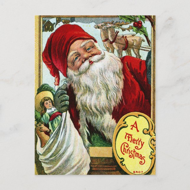 Cartão postal de natais vintages (Frente)